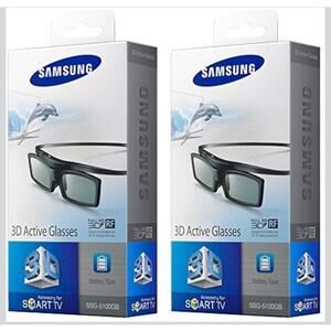 NEW Samsung 3D‎ Active Glasses SSG-5100GB for Video Game Console (2 Pack)